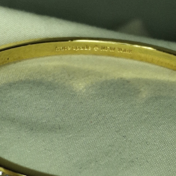 Kate Spade Gold Bow Bracelet with Sparkling Accents - Picture 2 of 4